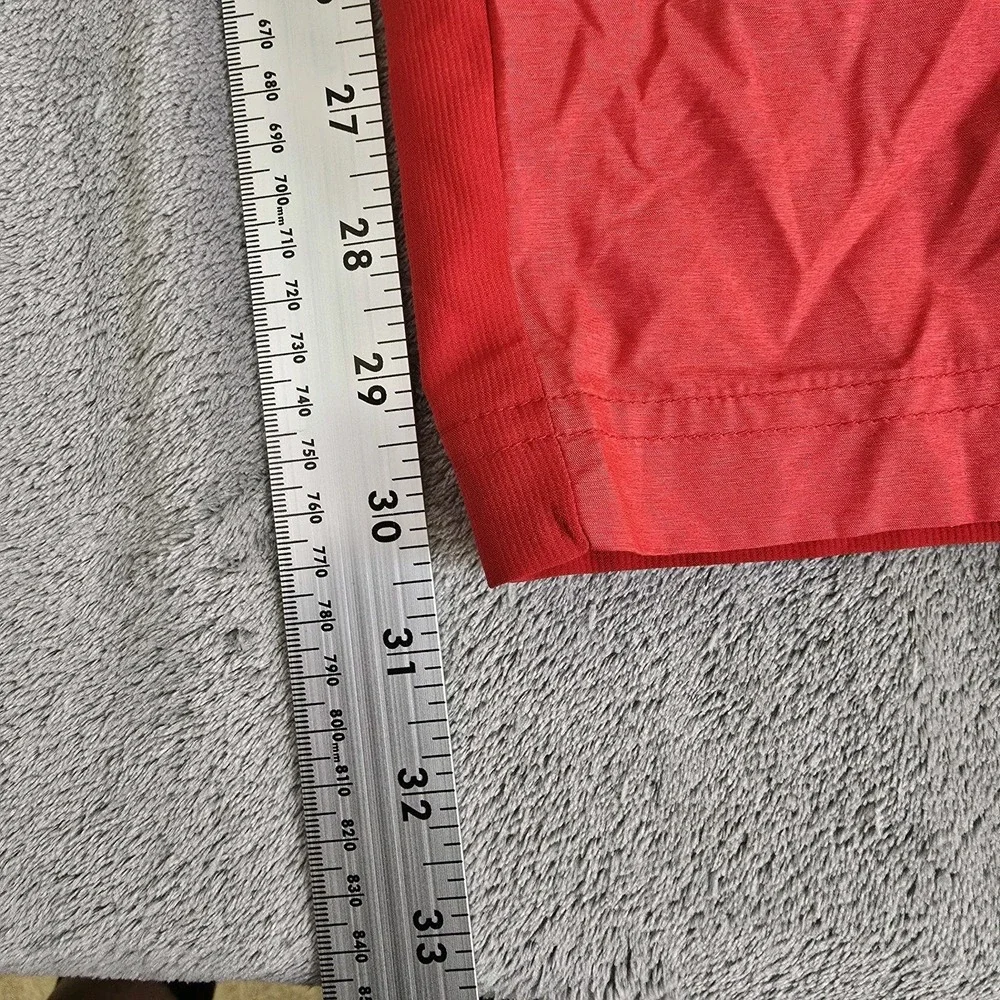 Adidas Pants Mens Small Red Track Pants Windbreaker Side Zipper Activewear Sport